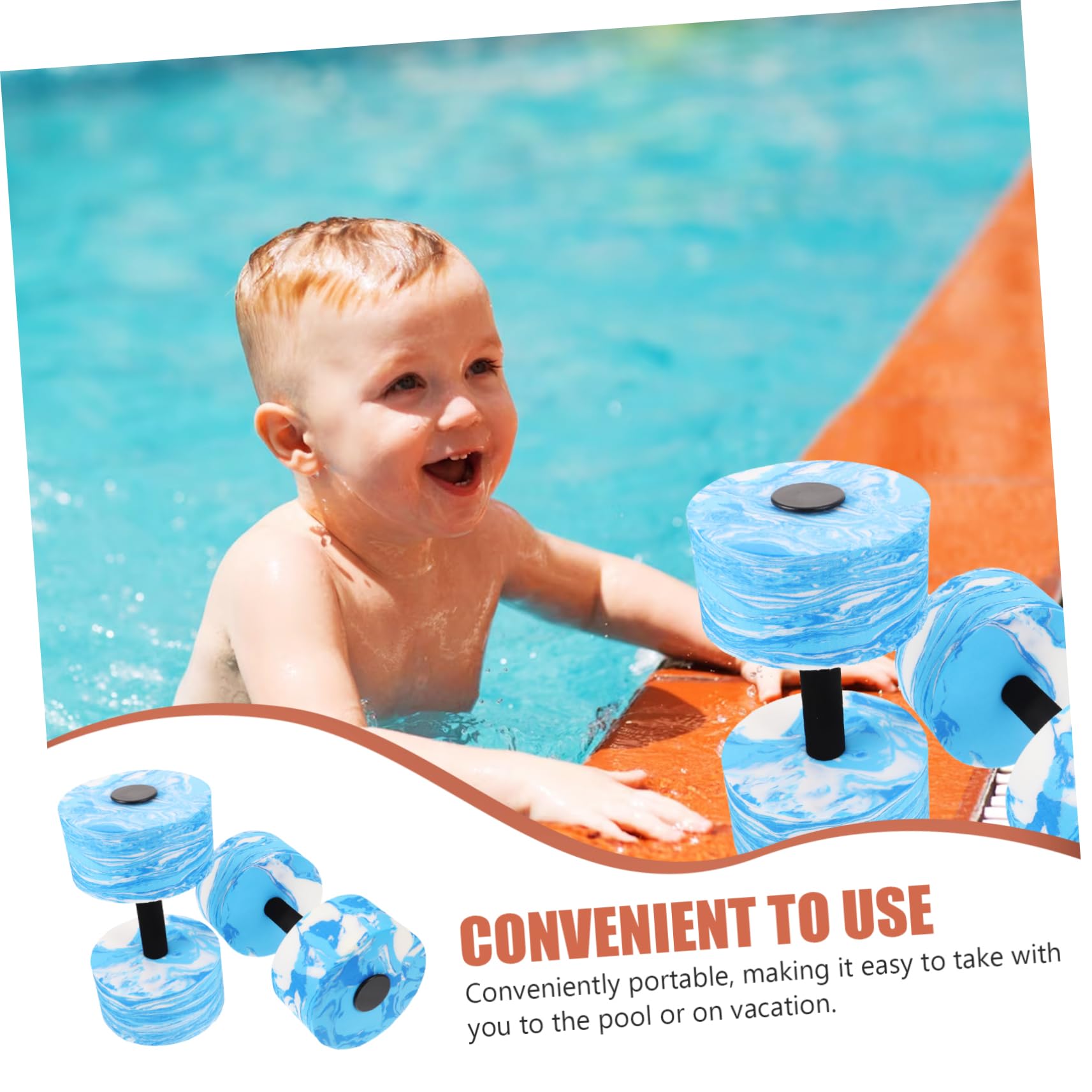 UPKOCH 2 Pezzi Manubri per Piscina Esercizi per Acquatici per Manubri d'Acqua Manubri in Schiuma Manubri per Nuoto Manubri per Acqua Pesi Portatili Forma Bilancieri per Acqua Pesi