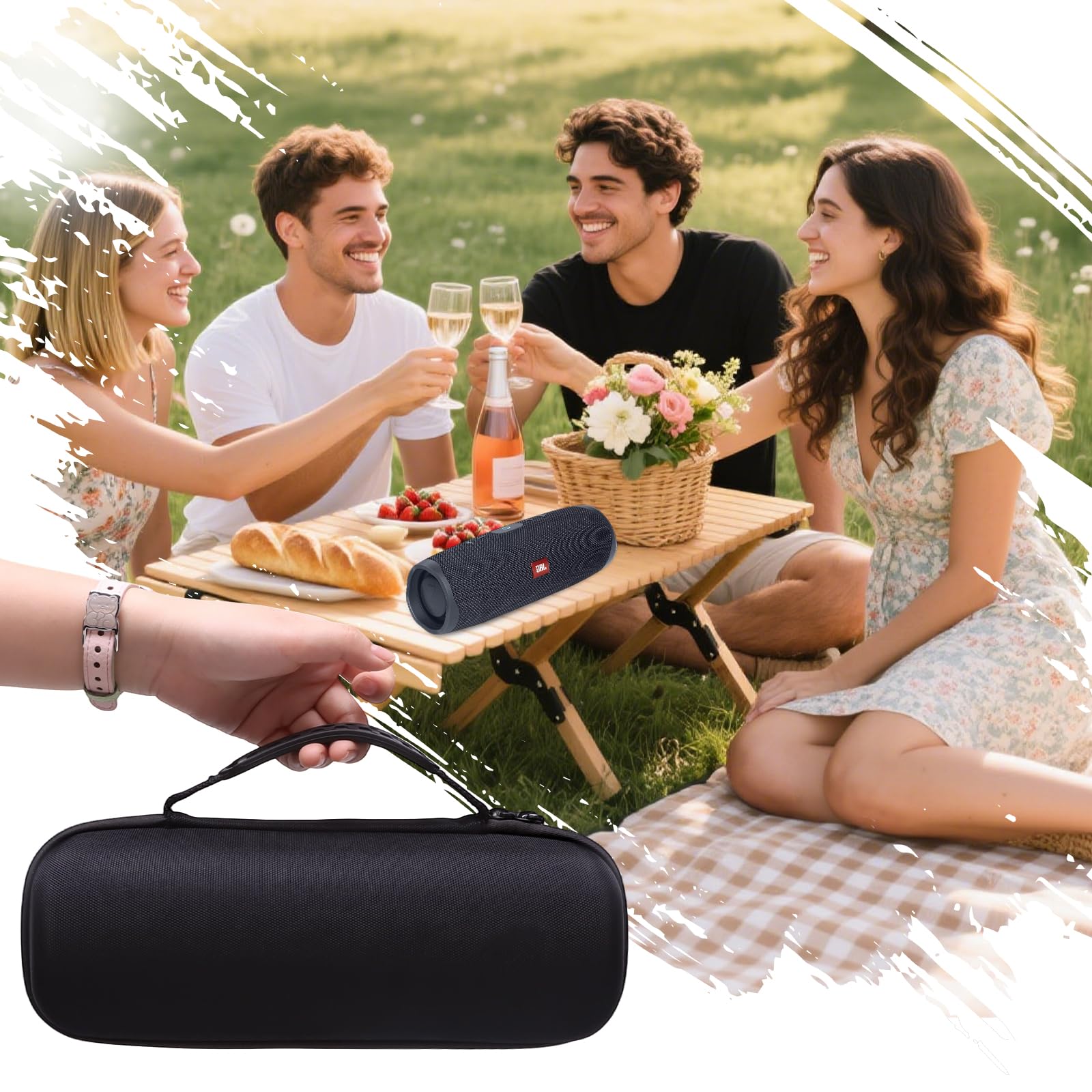 XANAD Custodia Rigida EVA per JBL Charge Essential/JBL Charge Essential 2 Speaker Bluetooth Portatile Caso per Cassa Altoparlante Bluetooth