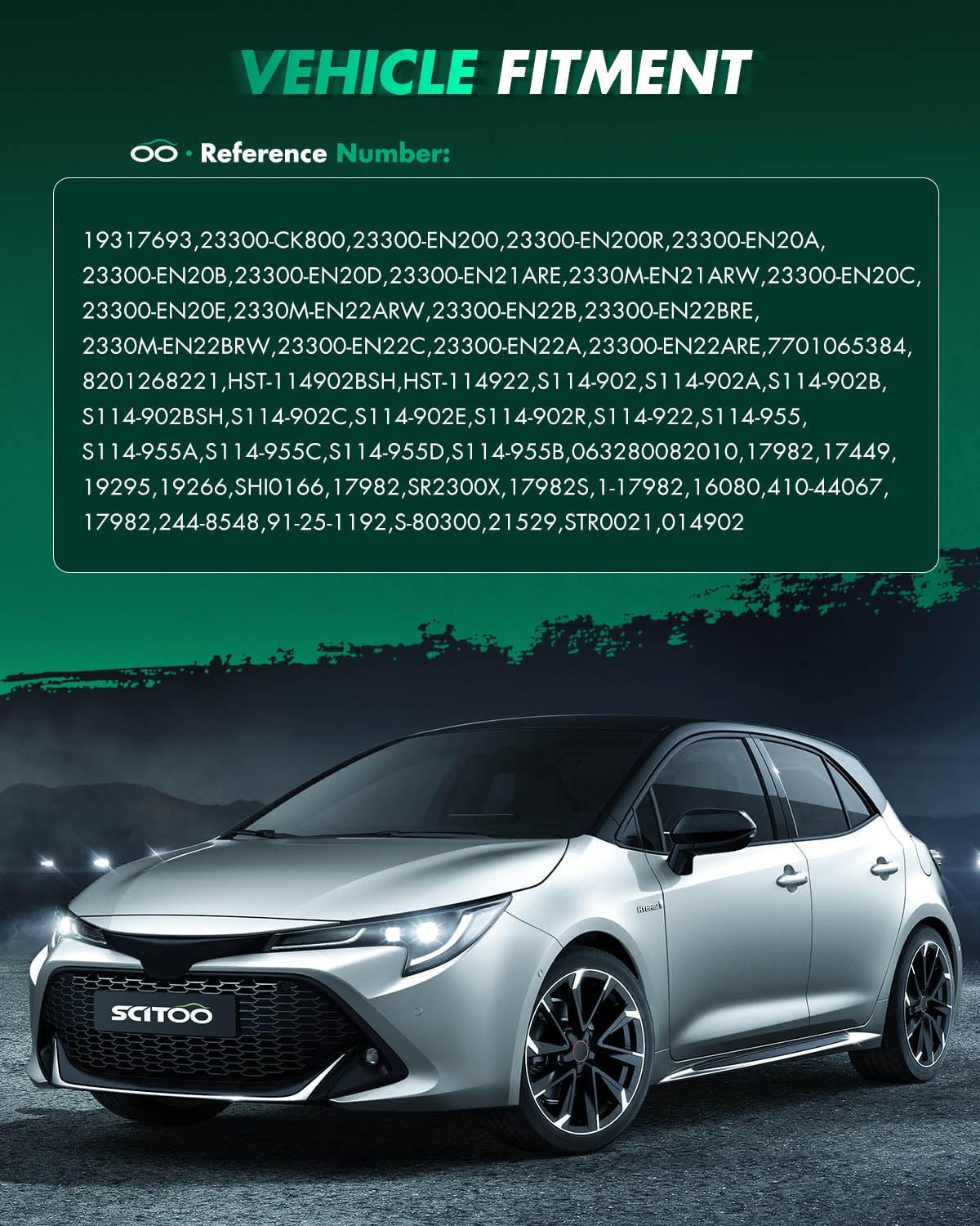 SCITOO Starter Motor fit for Chevrolet City for Express 15-18 L4 2.0L 1997cc,for Nissan for Cube 2012 L4 1.8L 1798cc Exc. Calif. PMGR Replacement Starter 17982,17449,19295,19266