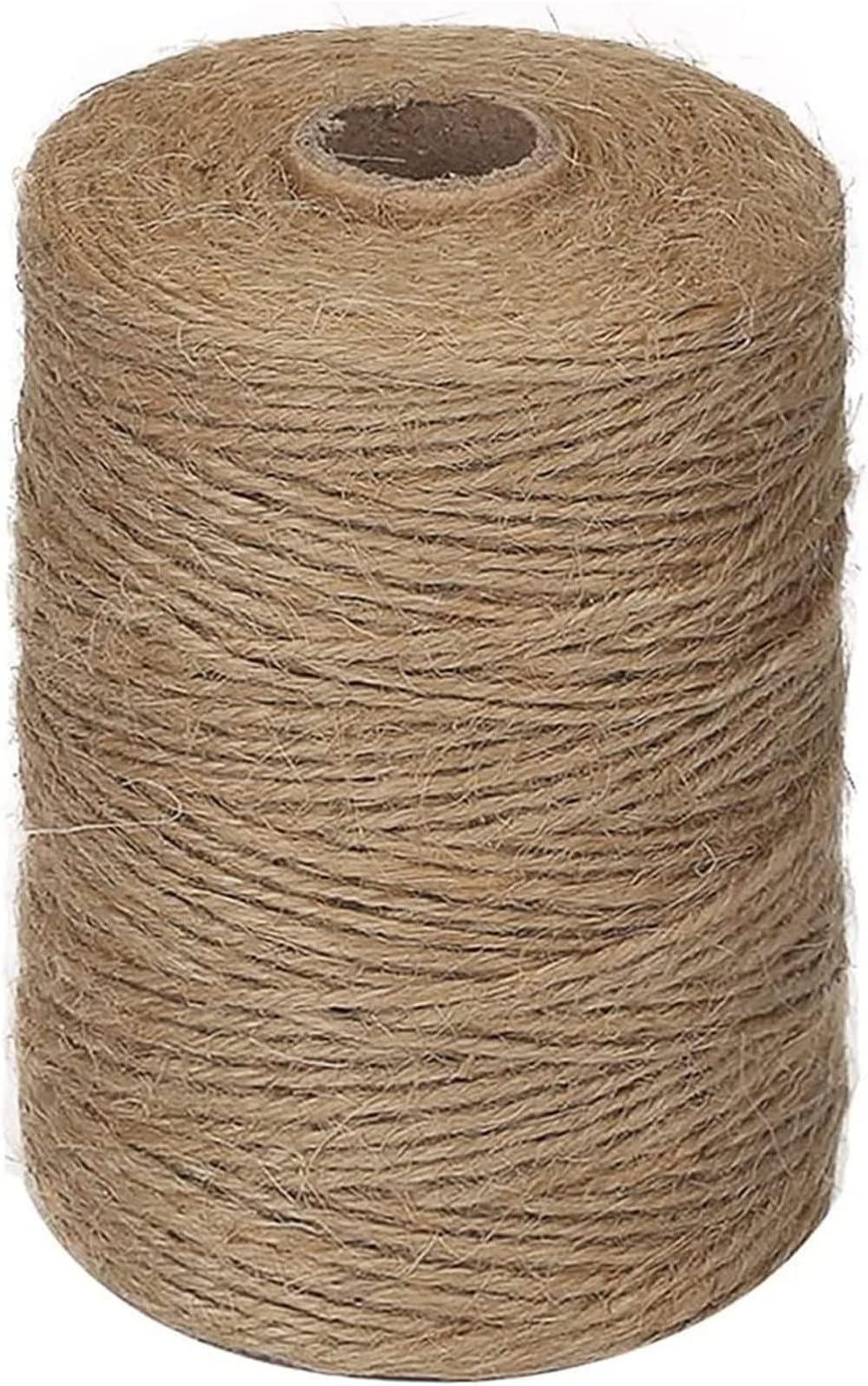 Sulfar Jute Twine, 650 Feet Natural Brown 3-Ply Jute String, 2mm Thick, 200m Roll for Floristry, Gift Wrapping, DIY Crafts, Decoration, Garden Use & Recycling (Pack of 3)