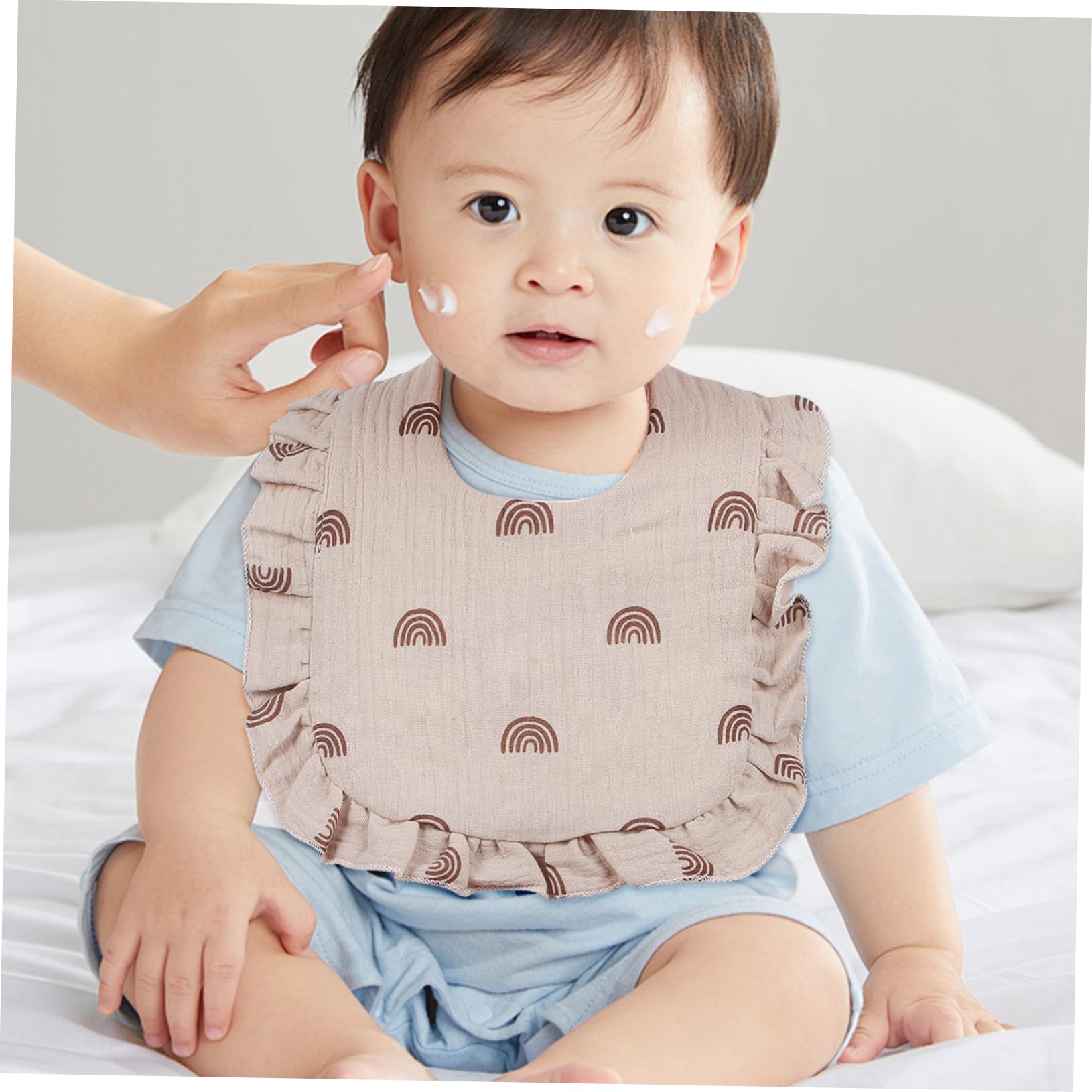 SHERCHPRY 12 Pièces Bavoirs pour Garçon Fille Lot de Bavoirs Absorbants Doux avec Fermeture Designs pour Repas Écoulements Accessoire
