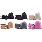 Sansam 20pcs 10 Colors Mixed Drawstrings Velvet Gift Bags Velvet Jewelry Pouches for Wedding Favors, Candy Bags, Party Favors, 5.2x7.2\'\'