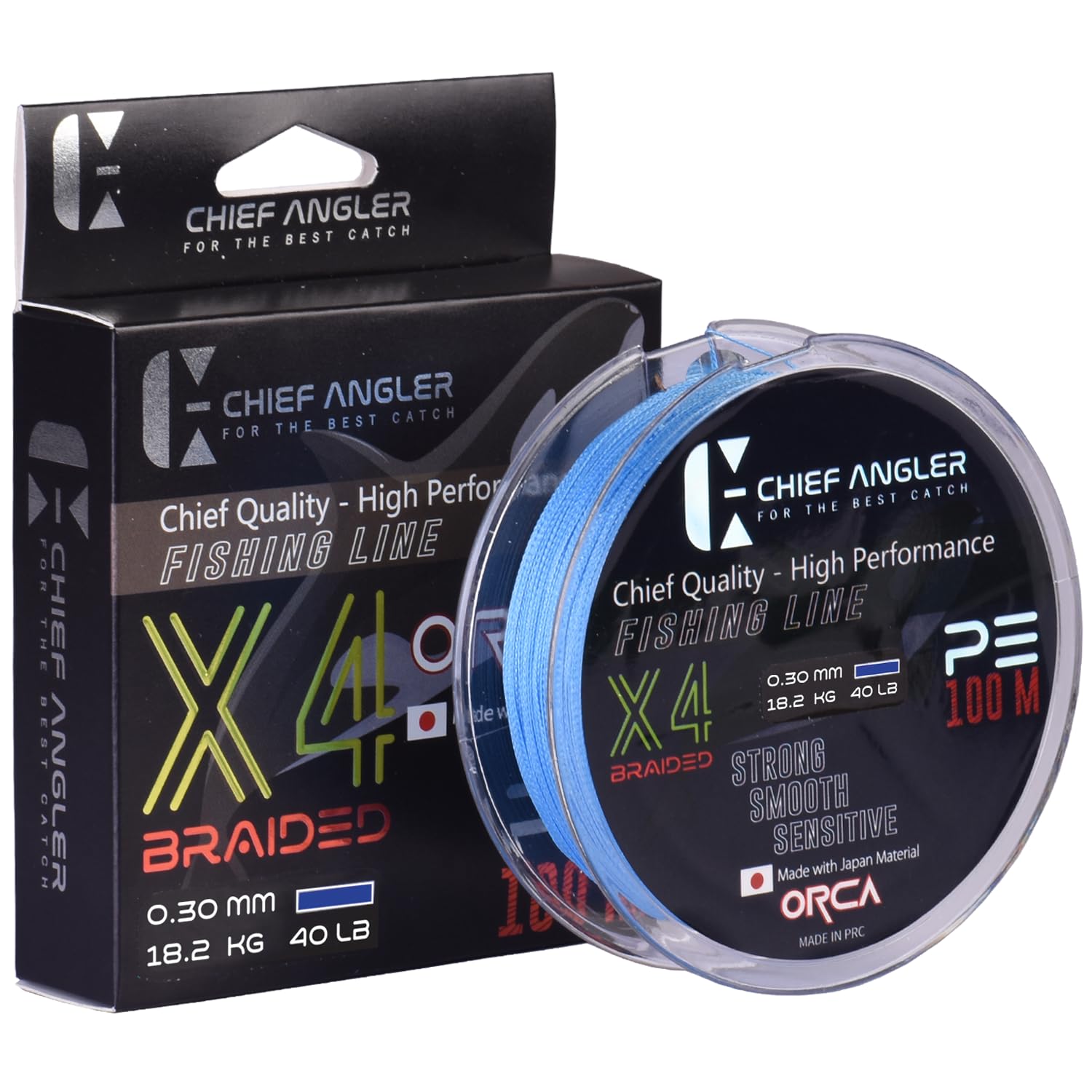 Chief Angler Saltwater and Freshwater PE Braided Fishing Line Strand 4X Blue 0.30MM-40LB 100M (B0CT3QFGPW) Amazon Price History, Amazon Price Tracker
