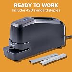 Bostitch Impulse Electric Stapler for Office, Classroom & Home, 30 Sheet Capacity, Fast No-Jam Automatic Stapling, Refill Alert & FastLoad System, Durable Design, Black, 1 Pack