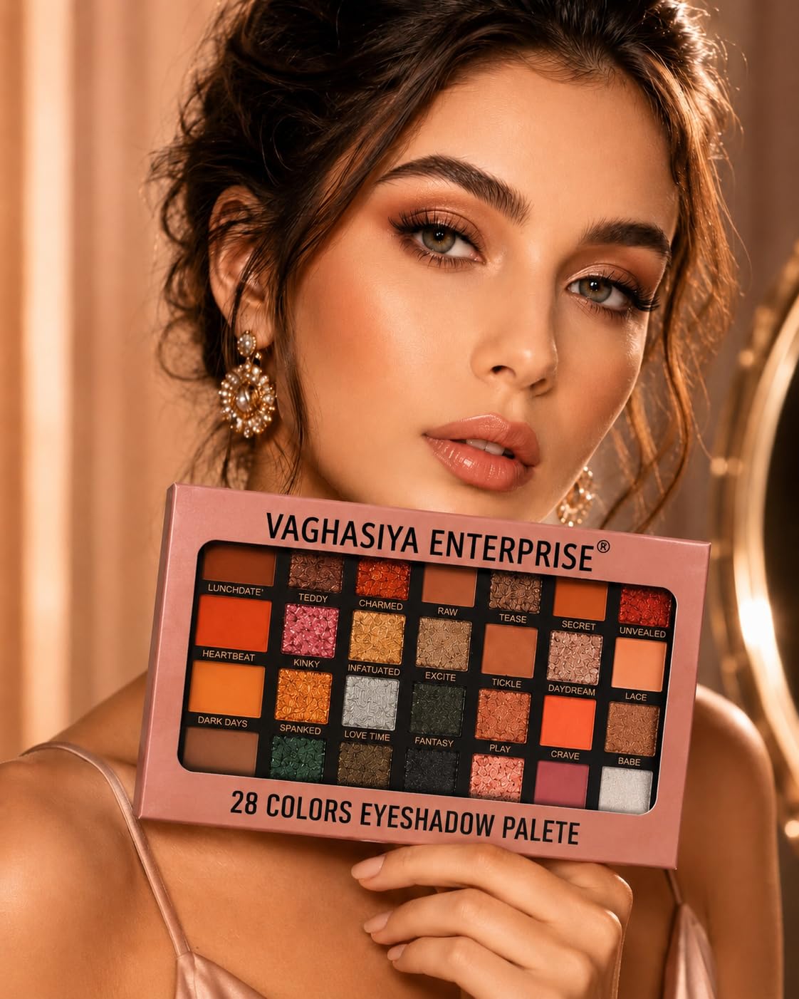 28 Colors Eyeshadow Palette | Professional Highly Pigmented Matte & Shimmer Eye Shadow Palette | Blendable, Long Lasting Makeup Palette for Women & Girls | Party, Bridal & Daily Wear-image-14