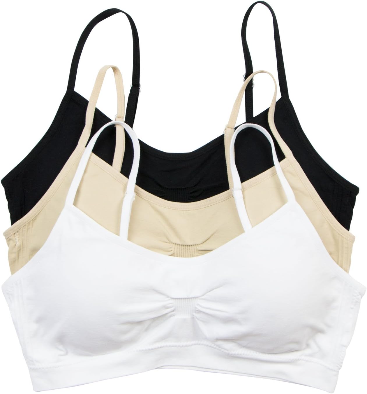 Red Bene Women's Seamless Padded Wirefree Comfort Bra Bralette