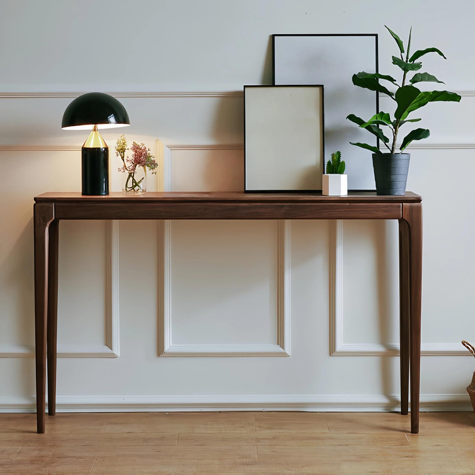 Mesa decorativa estrecha independiente para vestíbulo y entrada de piso