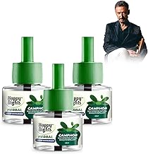 Happy Night 45 ML Mosquito Refill with Machine/ Mosque Repellent/ Liquid Vaporizer for Mosquito/ Camphor Oil Mosquito Refill/ Natural Insect Repellent/ Room freshner/Safe for Kids & Baby (1 Mosquito Machine + Pack of 3 Refill)