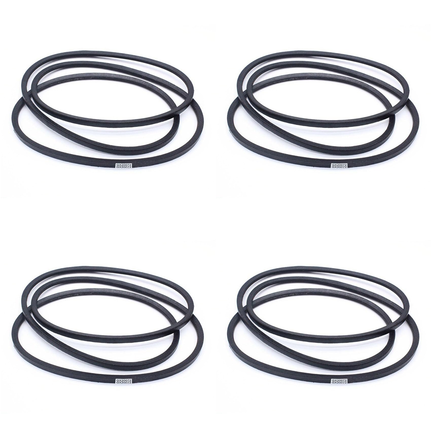 Jnchdghwa Black 4Pcs 42 Inch Mower Deck Belt Fit For Gx20072 La100 La105 La110 La115