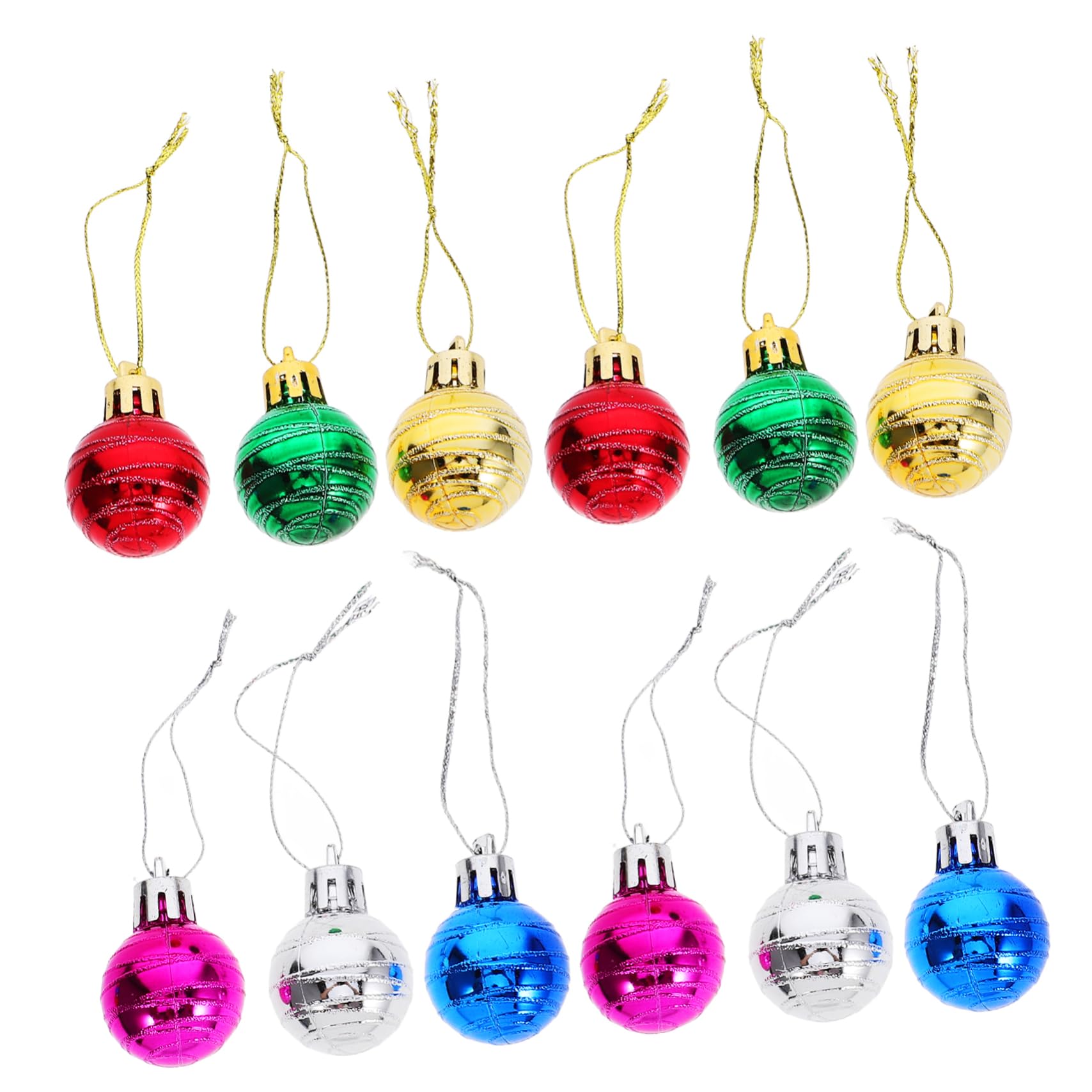 Alipis 12stücke Dekorative Weihnachtskugeln Christbaumkugeln Hängende Kugeldekoration Partydekorationen Weihnachtskugel-Dekoration Christbaumschmuck Hängende Weihnachtskugeln