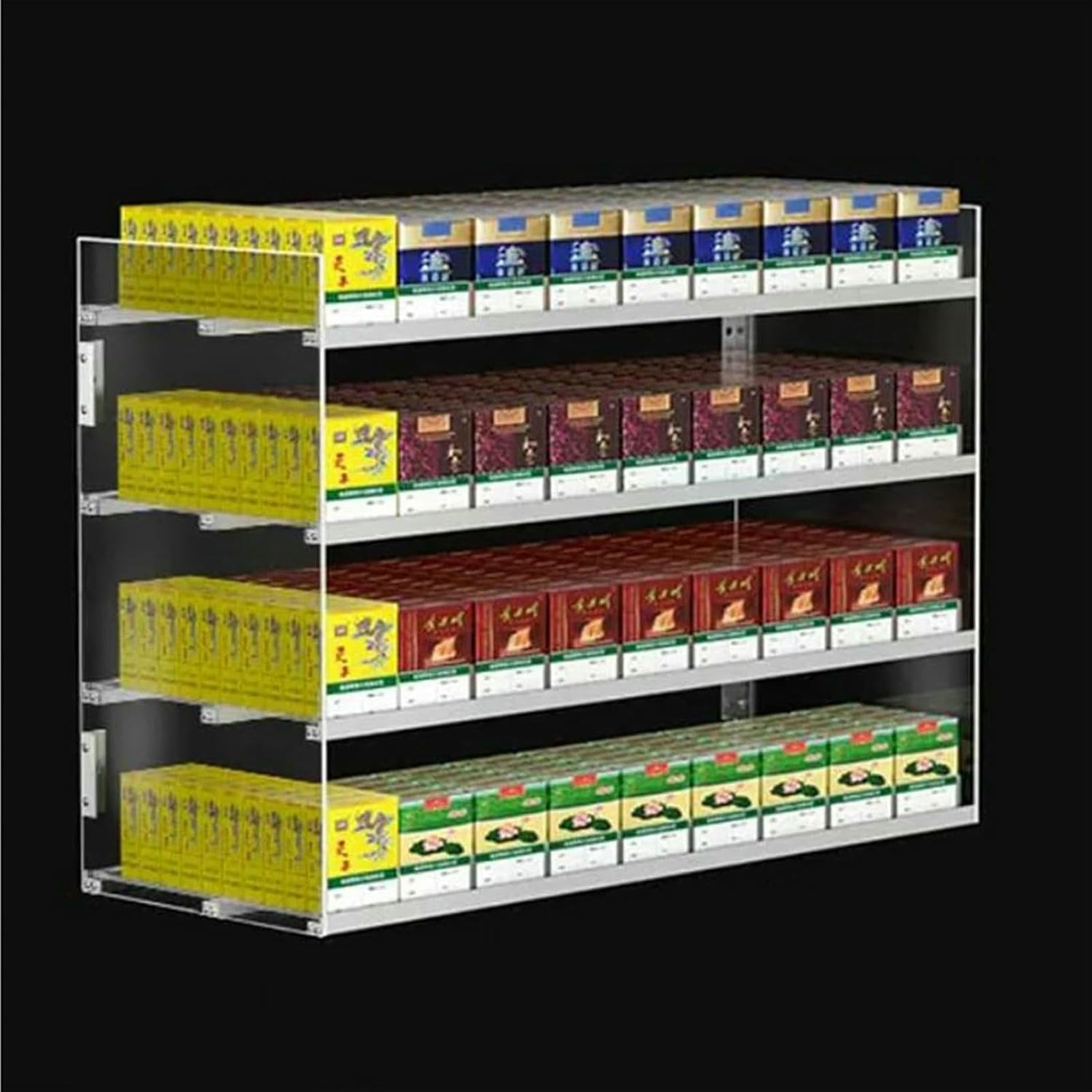 Vitrine de cigarettes murale avec plateau de conduite de 87cm