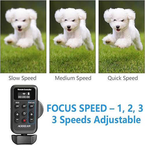 Miniatura 4 de Videocámara inalámbrica mejorada Control remoto controlador de zoom con LANC o conector remoto (0.098 pulgadas), zoom de lente enfoque iris control