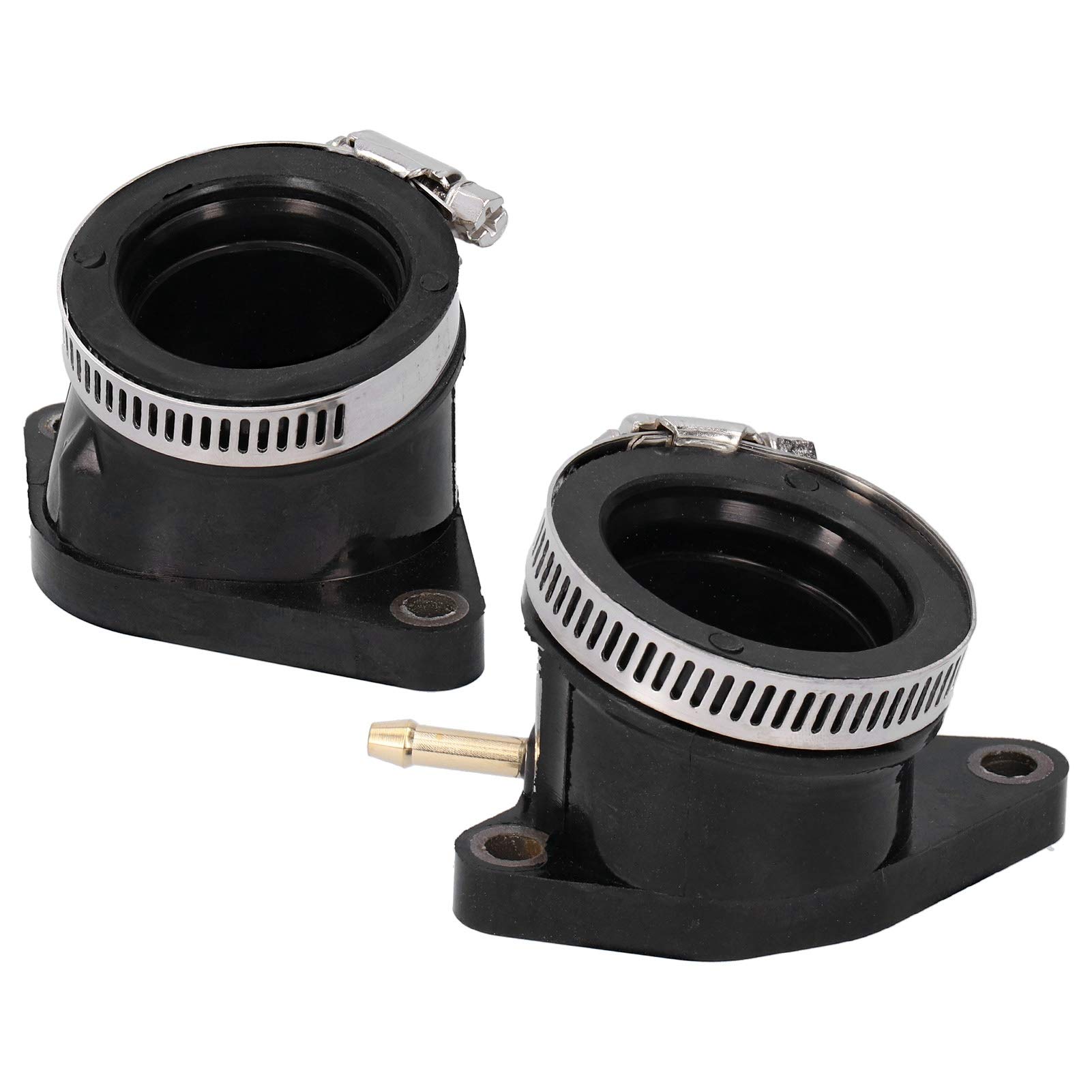 Botas de colector de admisión de carburador, 5LP ‑ 13586‑01‑00 Conector de colector de admisión de carburador de 2 piezas apto para Yamaha Raptor 660 660r 2001‑2005