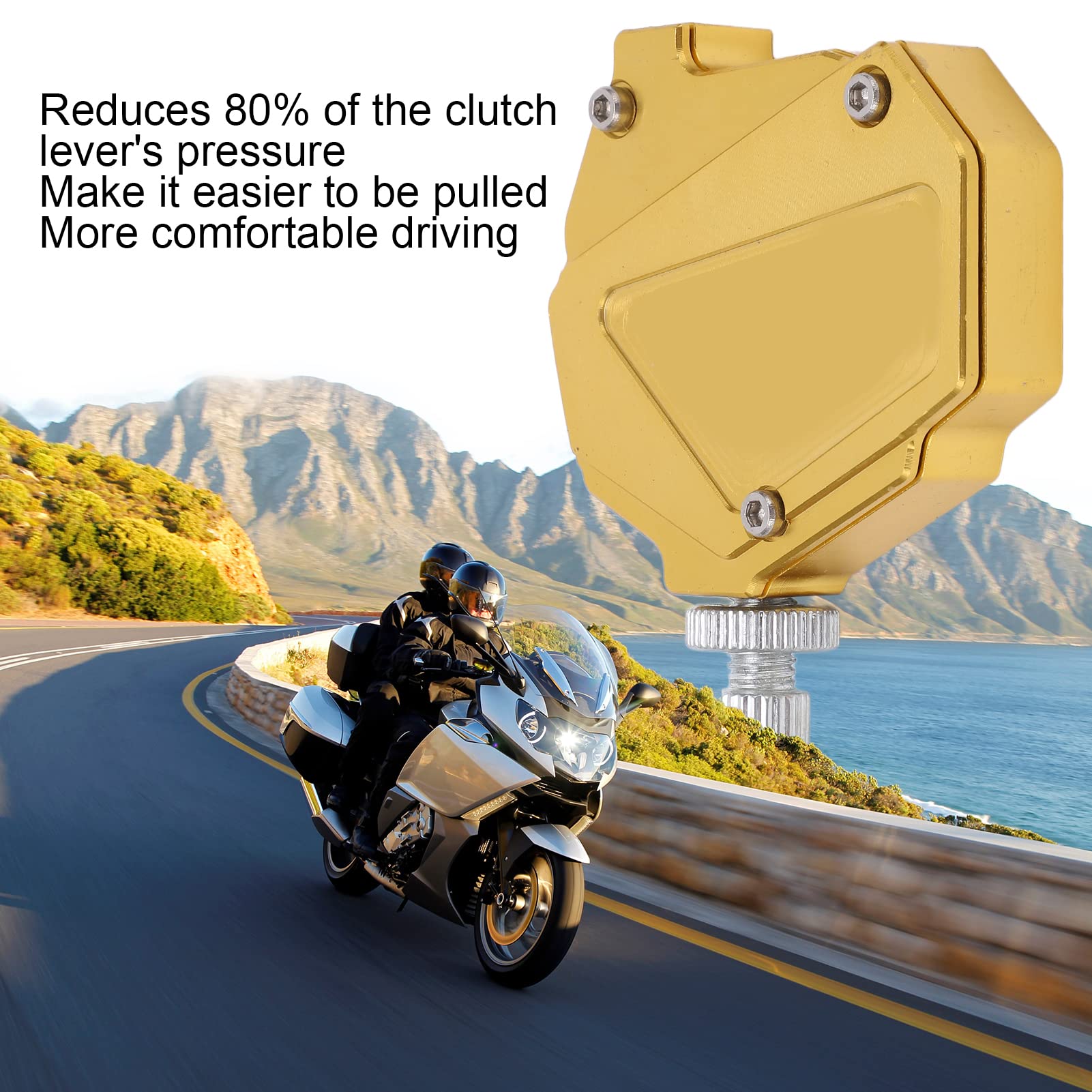 Motorrad Kupplungshebel Easy Pull System Universeller Stunt Clutch Economizer mit Aluminiumlegierung Kabelsatz für Motorräder