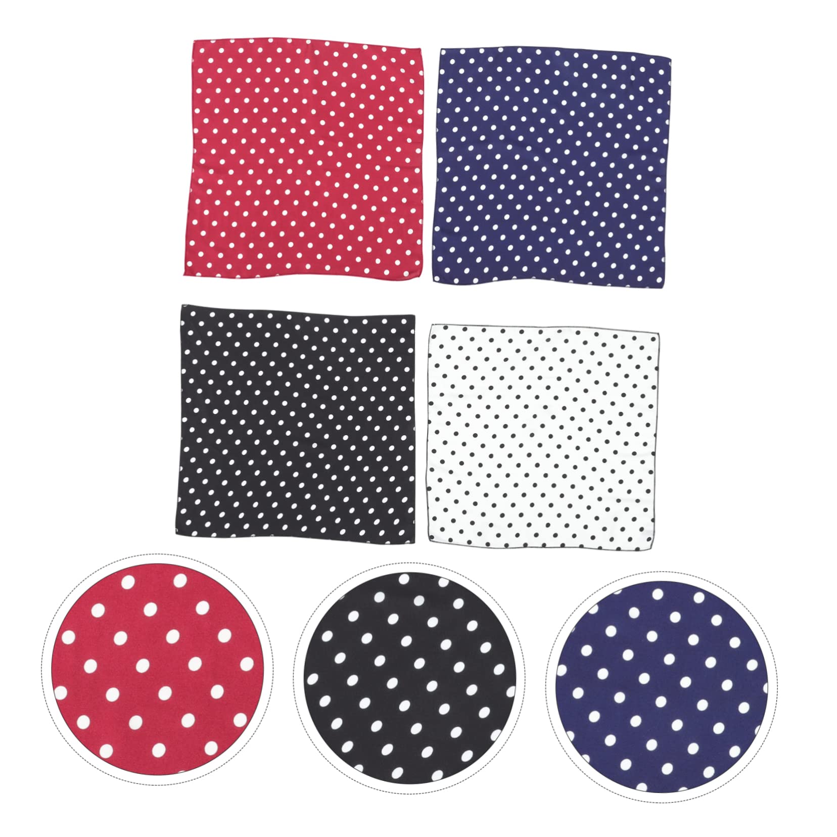 MAGICLULU 12piezas Pañuelo De Satén Para Mujer Bufanda De Moda Retro Accesorios Cabello y
