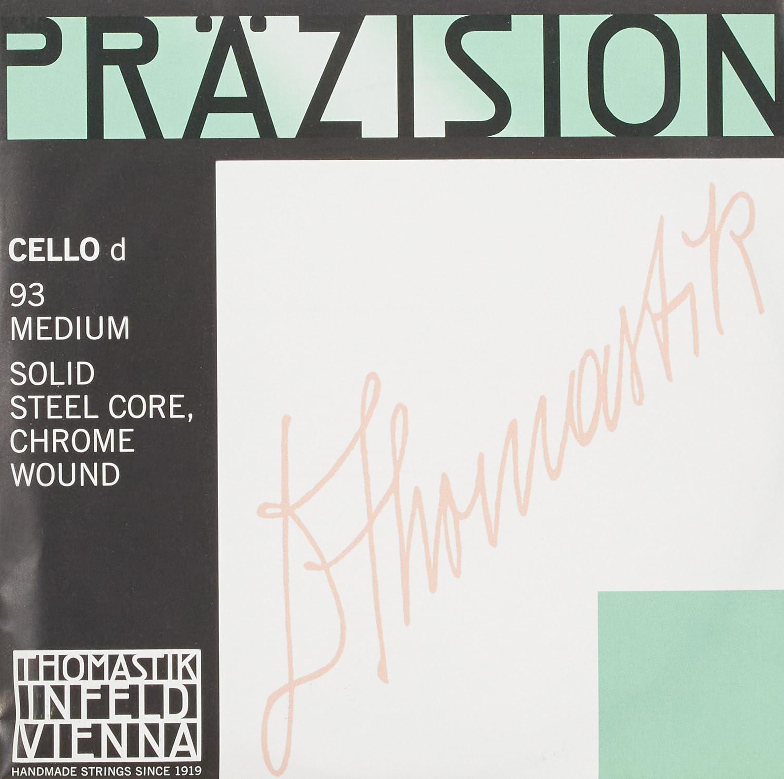 Thomastik Corde per Cello Precisione con nucleo in acciaio solid Set 4/4 media rivestimento cromo