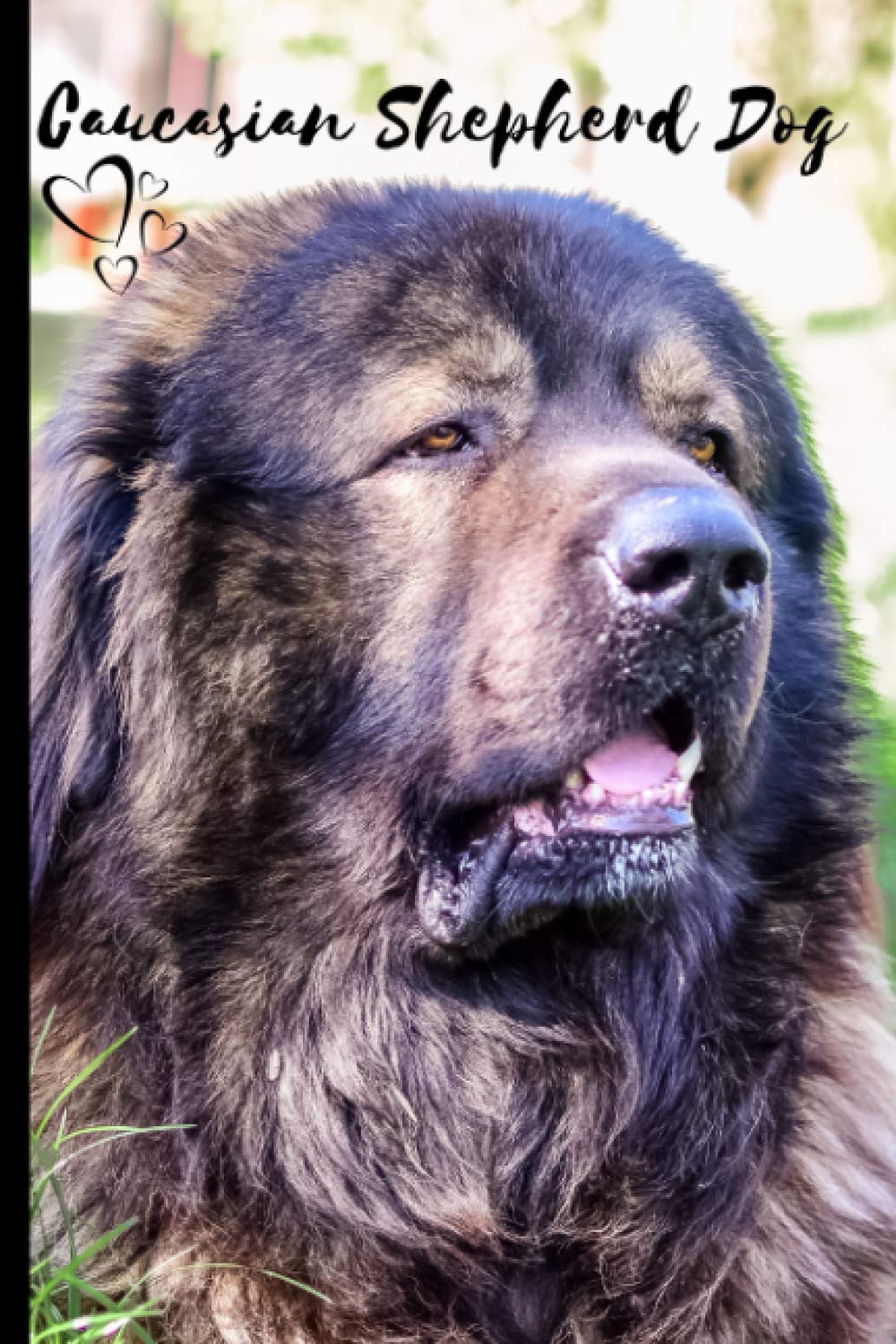 Caucasian Shepherd Dog Notebook For Dog Lovers: Composition Notebook 6x9" Blank Lined Journal