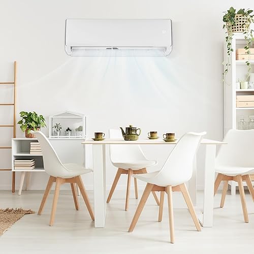 Miniatura 7 de Bonnlo Aire acondicionado y calentador mini split habilitado para Wifi de 17000 BTU, 17 SEER2 230 V inversor de pared sin conductos, unidad de CA
