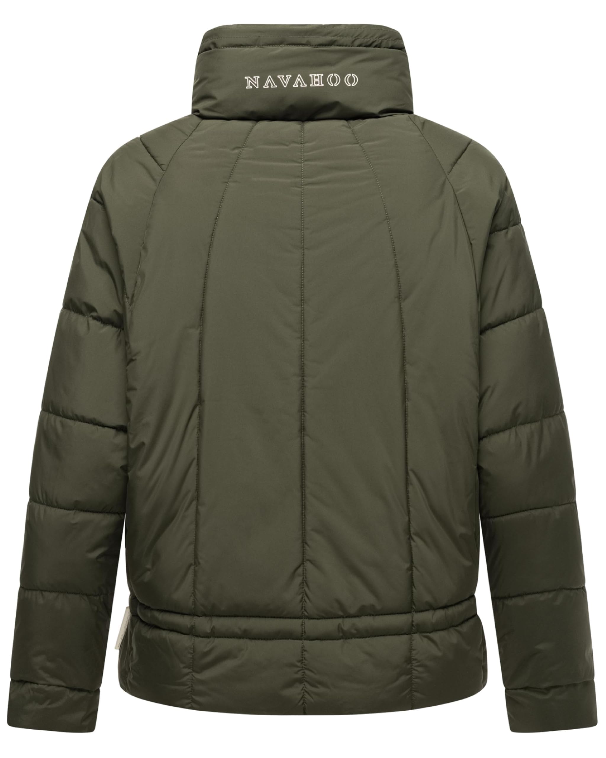 Navahoo leichte Damen Steppjacke kurze Übergangsjacke oversized mit Fledermausärmeln Luftzauber 14 XS-XXL