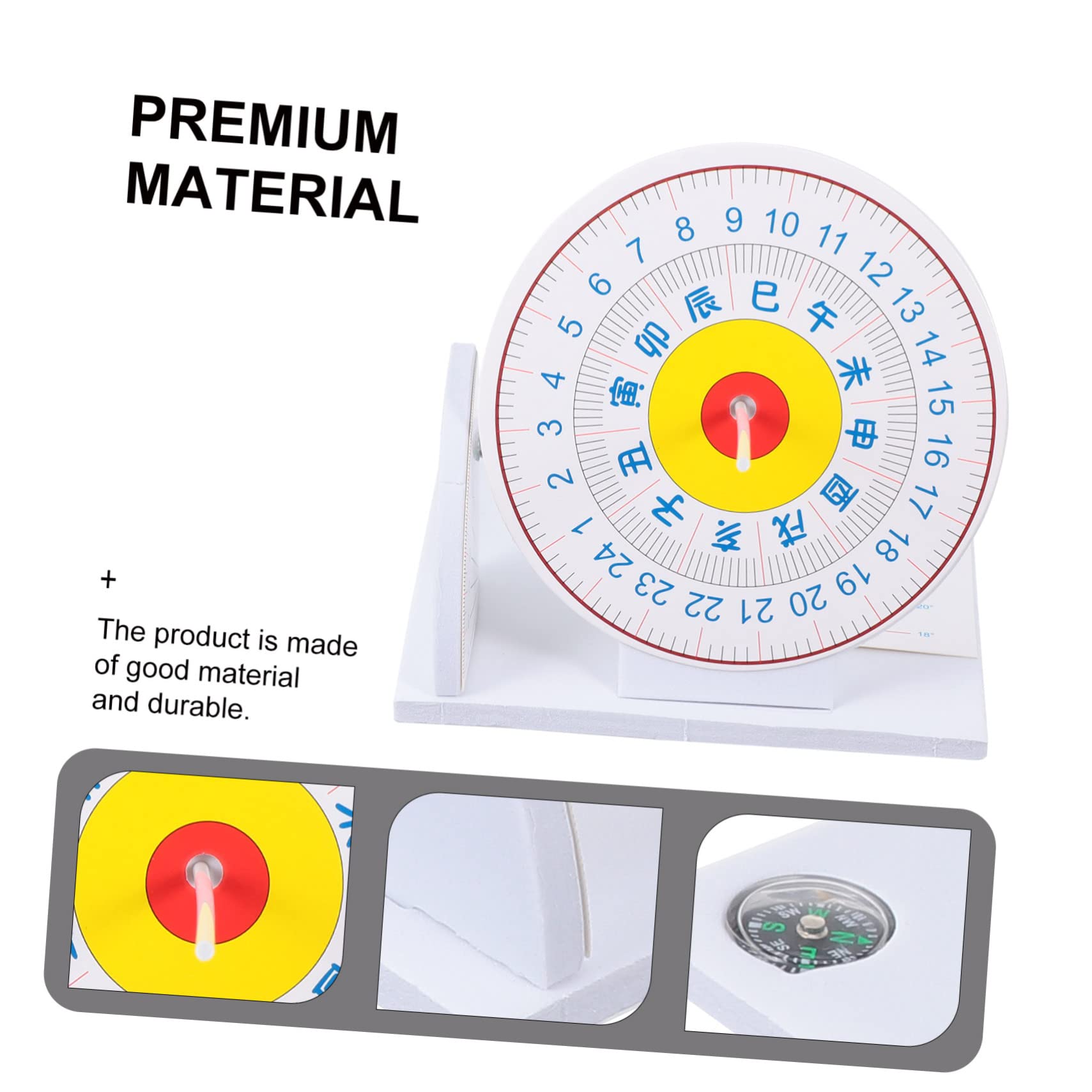 GALPADA 1Set Sundial Clock Scientific Model for Educational Estimation Tool DIY Assembly Ancient Chinese Shadow Measurement Instrument Fun Learning Experience