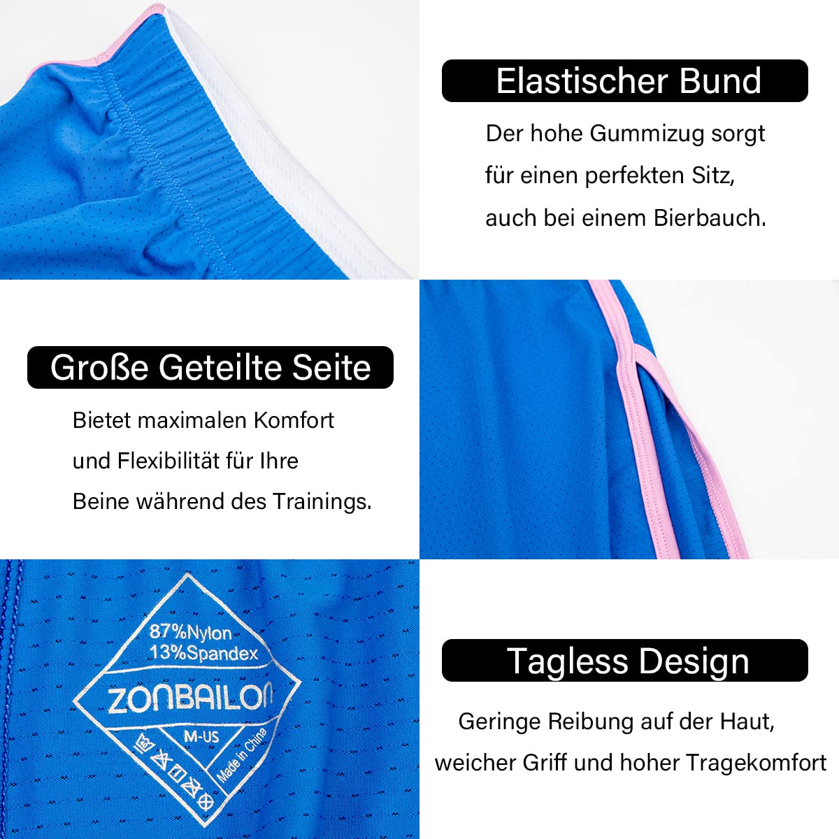 Kurze Hosen Herren Sporthose Shorts Laufhose Kurz Sport Laufshorts Gym Running Jogginghose Trainingshose Activewear