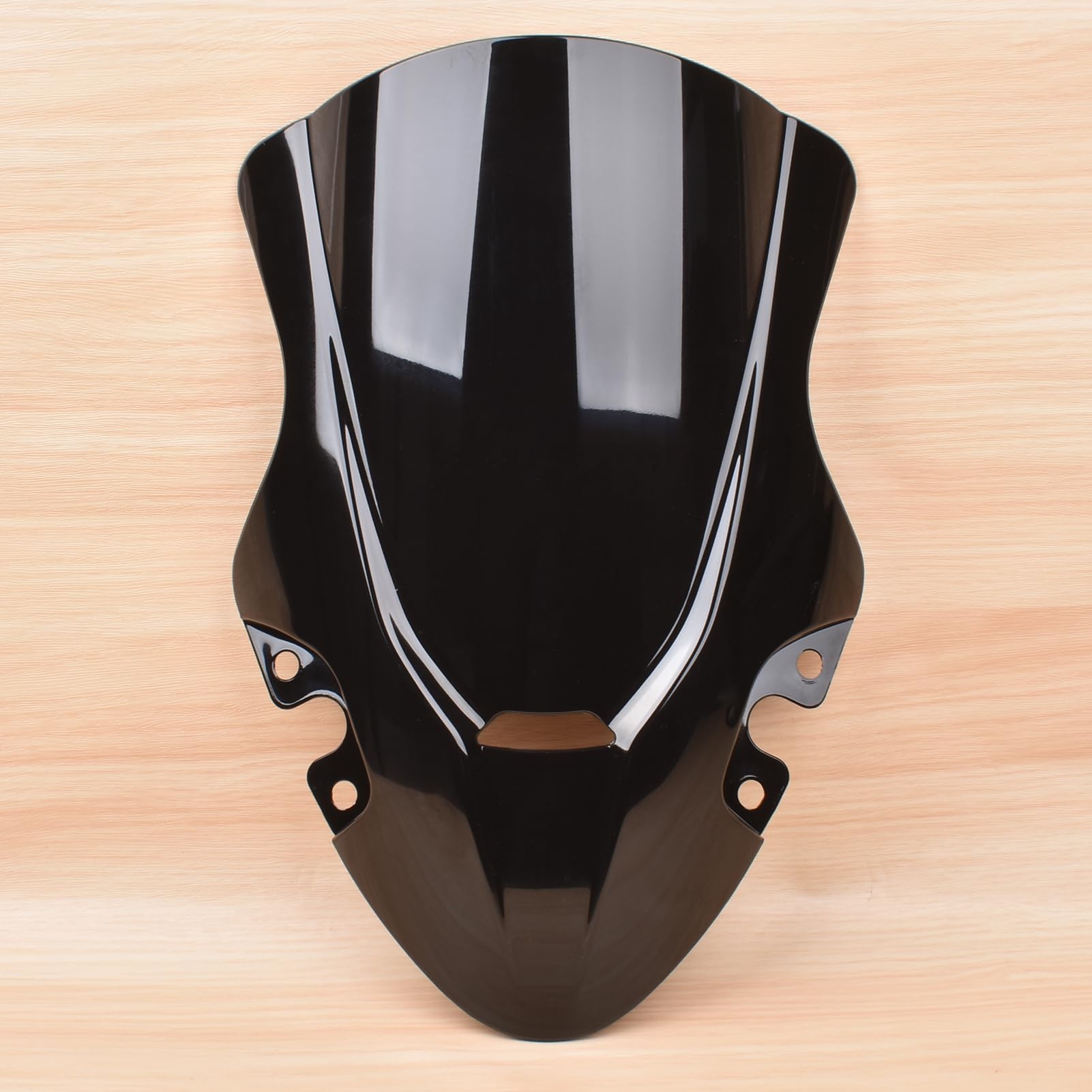 Déflecteur de Pare-Brise Avant Plus Haut pour Moto, Double Bulle, Protection d'écran Sport, Remplacement pour CFMOTO 450SR/SRS/SS 2022-2025, pièces de Rechange modifiées (Noir)
