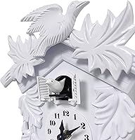 Vista 3 de WALPLUS Reloj de cuco timing para pared, pájaro cantando cuco, volumen ajustable, reloj de cuco de Navidad, regalo para sala de estar, oficina