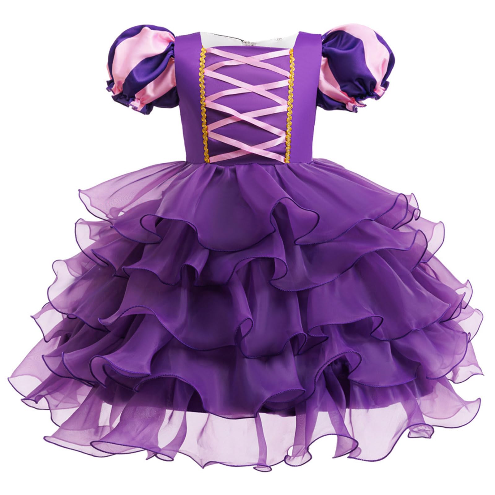 Halloween Kürbis Kostüm Hexenkostüm Kinder Tüllkleid mit Haarreif ＆ Tasche