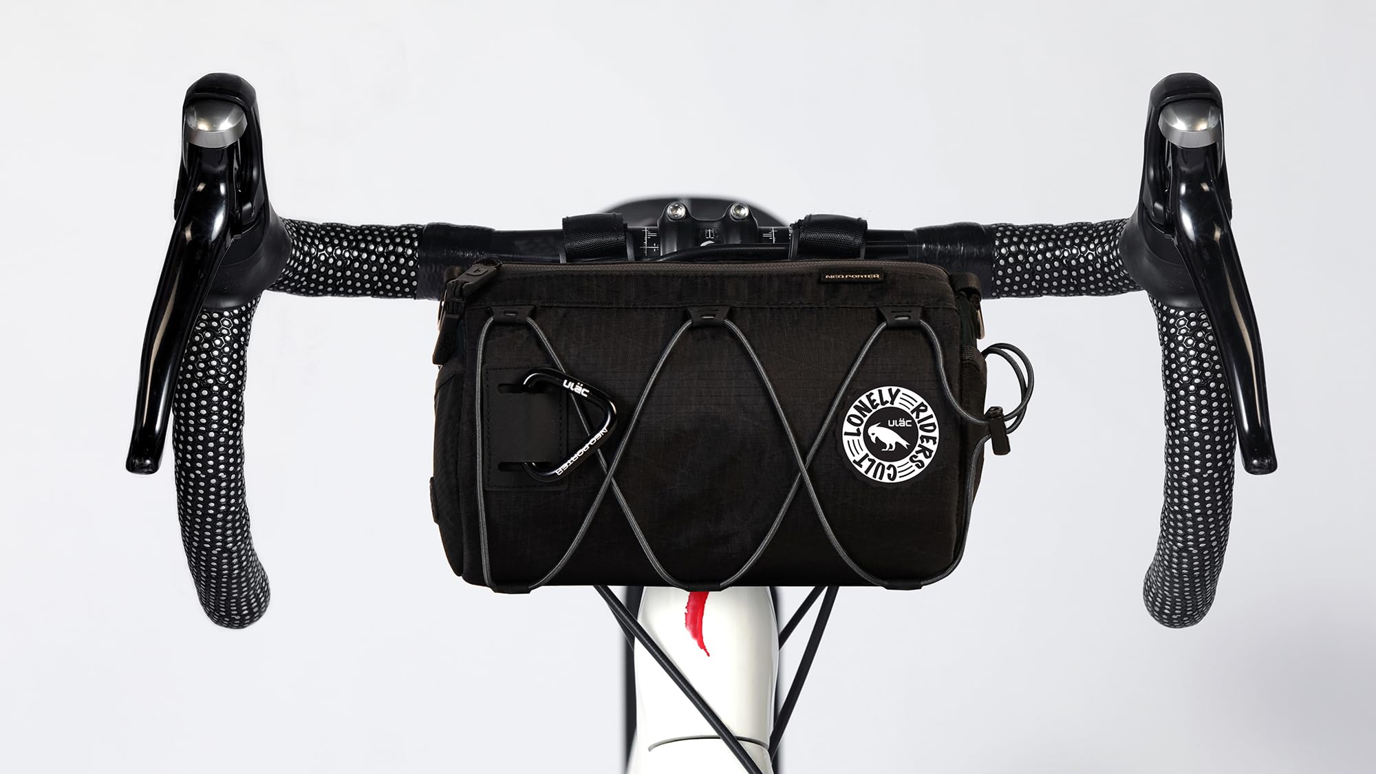 ULAC Bolsa Manillar Bicicleta Grande con Bandolera Bolsa Bici Impermeable Nylon 3,8L 24x14x14 cm Accesorios para Bicicleta MTB E-Bikes Complementos Cesta Porta Herramientas y Móvil