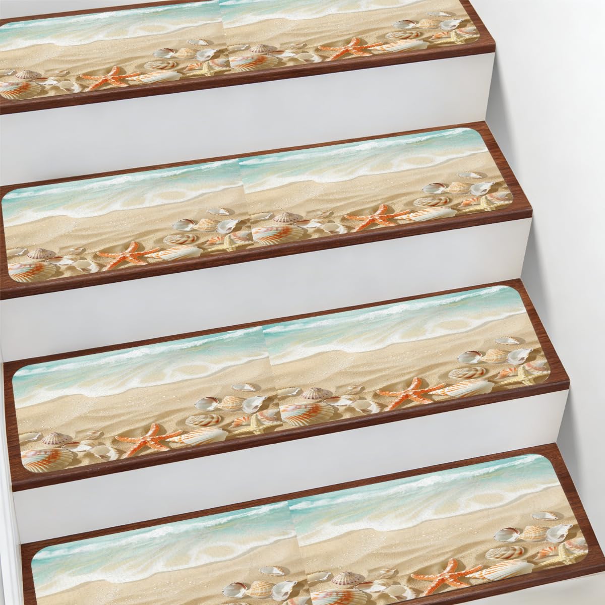 Protectores de escalera para interiores Mexpekil decorativos estilo playa para niños