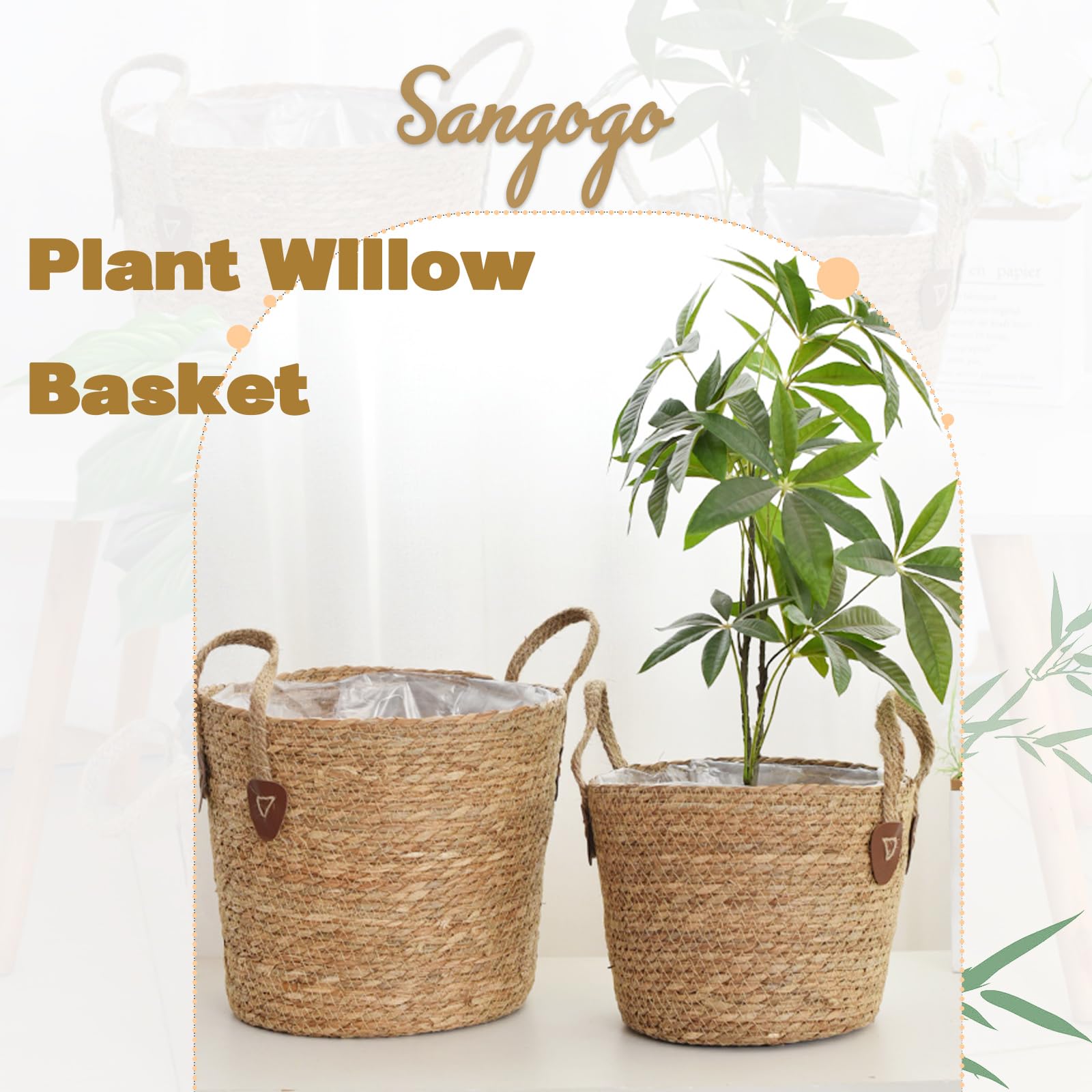 Vaso Decorativo In Vetro Con Copertura In Vimini Intrecciato A Mano - 12x12x30 Cm, Stile Boho Per Fiori, Casa, Ufficio, Regalo