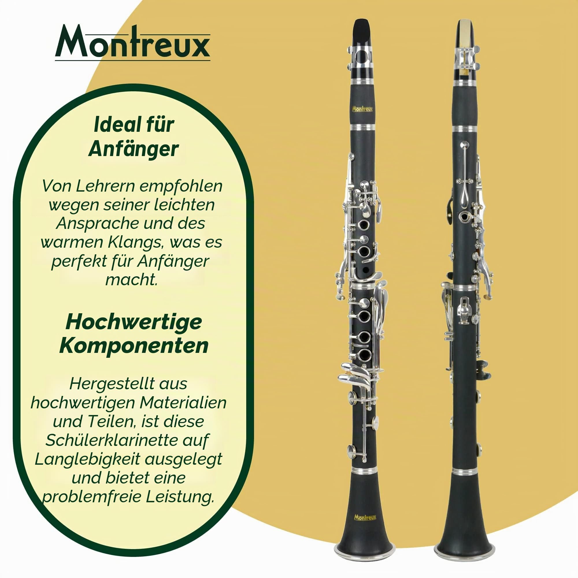 Montreux Sonata B1S B-Klarinette, Schwarz