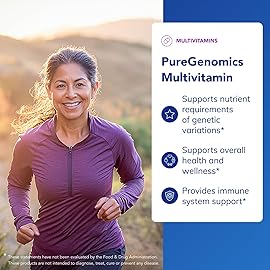 Pure Encapsulations PureGenomics Multivitamin - Supplement to Support Nutrient Requirements of Common Genetic Variations - with Vitamin A,B,C,D,E, K & Minerals - 30 Capsules
