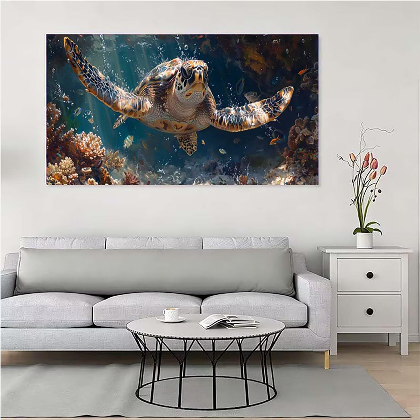 Tartaruga Marina 5D DIY Diamond Painting Grandi Dimensioni 70x140cm 2-7111