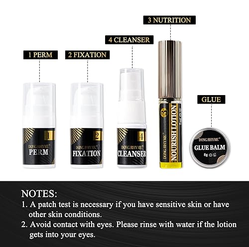 Miniatura 6 de DONG RHYME Kit de laminación de cejas, kit profesional de laminación de cejas, kit de elevación de cejas semipermanente, de larga duración, 6-8