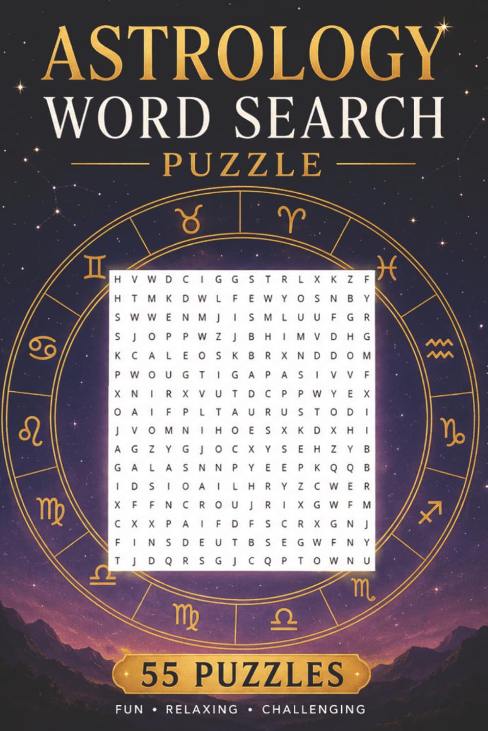 Astrology Word Search Puzzle: 55 Puzzles Word Search Easy to Read about Astrology and More | 6x9 inches, 110 pages | Gift for Astrology, Zodiac & Cosmos Lover