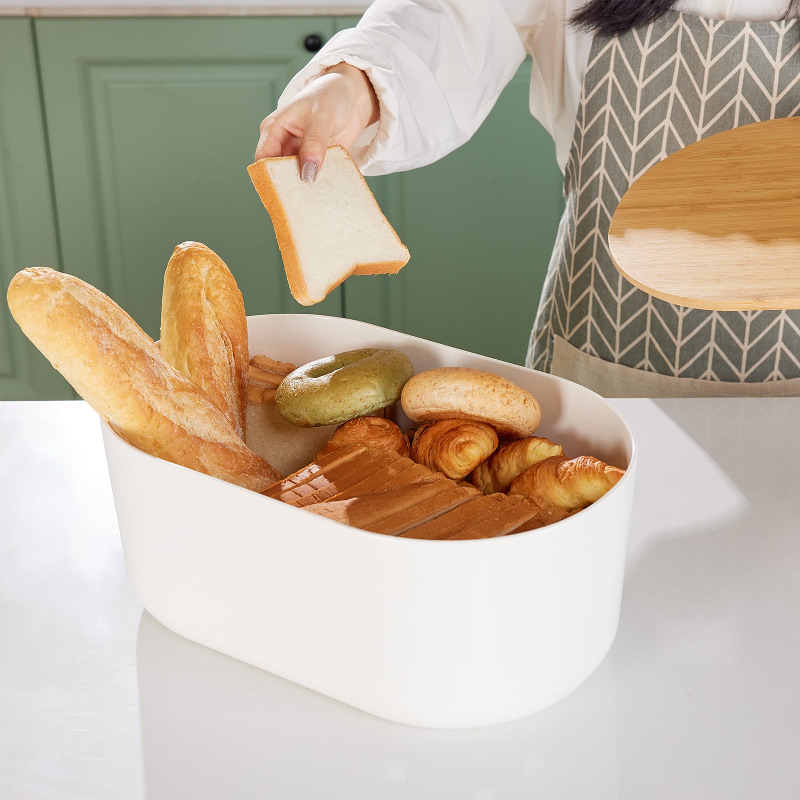 Panier à Pain En Fibre De Bambou, Pratique, Récipient Alimentaire De Cuisine 35258260