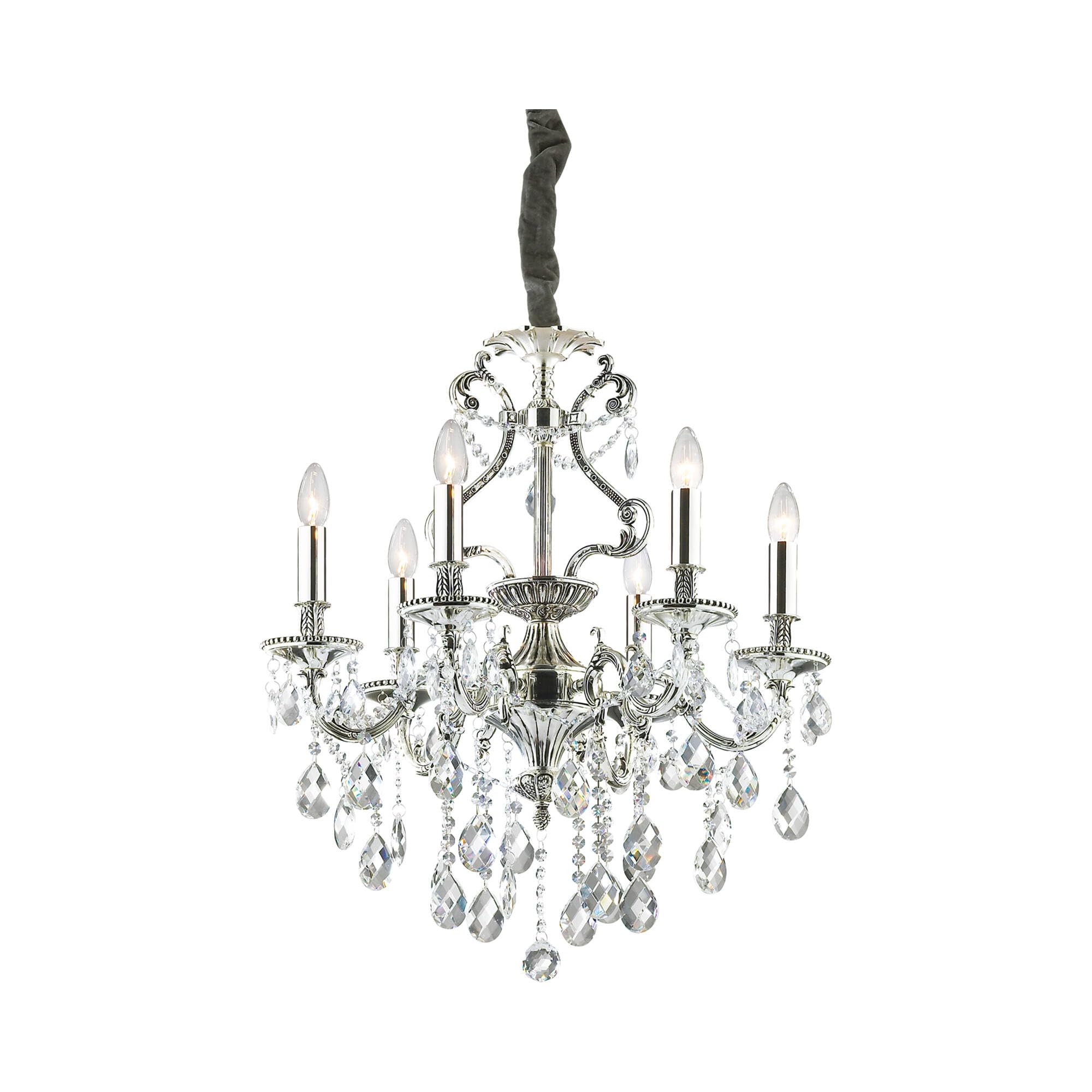 Ideal Lux GIOCONDA SP6 éclairage de plafond Argent E14