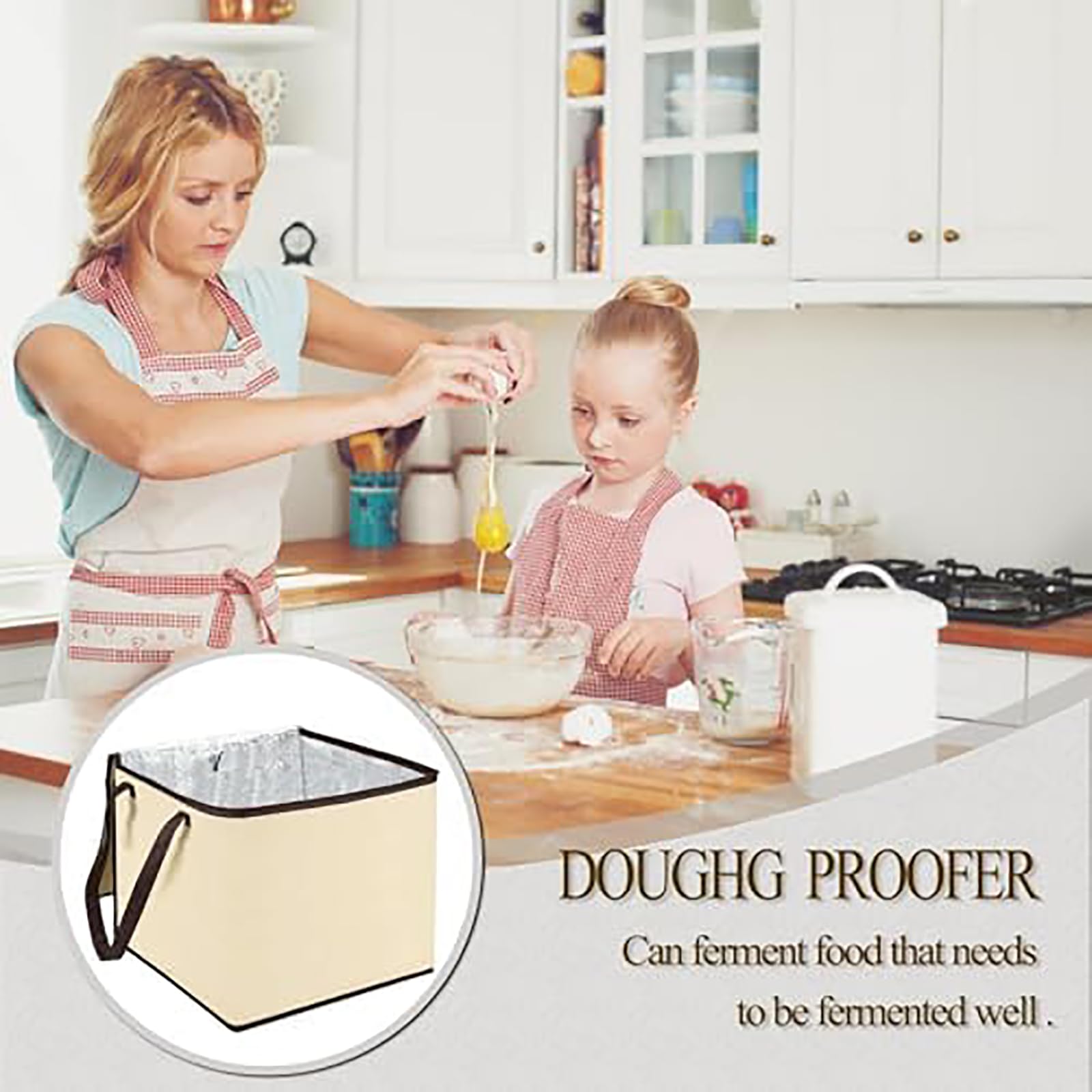Kit per la lievitazione del pane, per la lievitazione dell'impasto del pane e della pizza, con controllo della temperatura e accessori per la lievitazione per la preparazione di pane, yogurt e natto