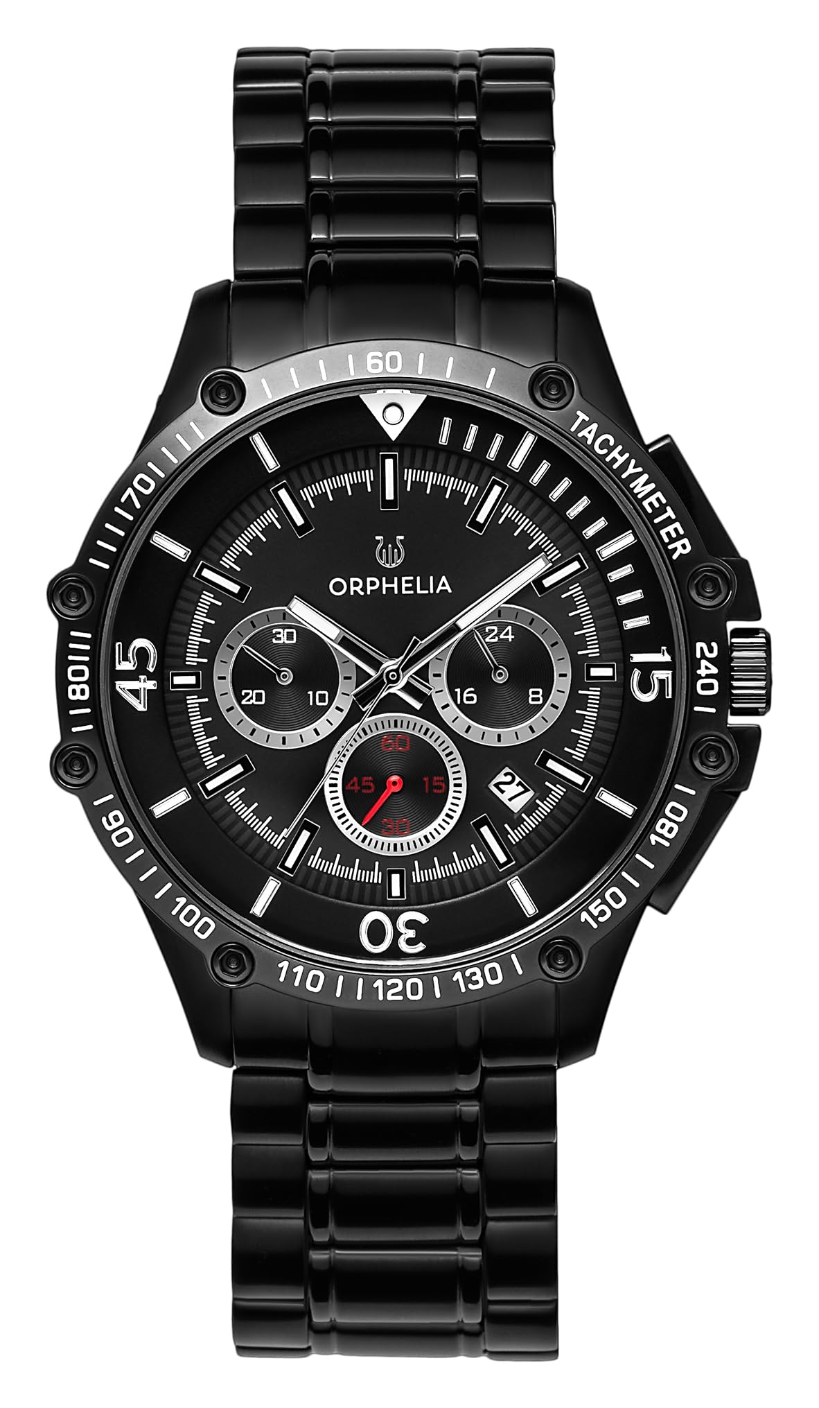 ORPHELIA Mens Quartz Watch, Chronograph Display and Stainless Steel Strap OR82813