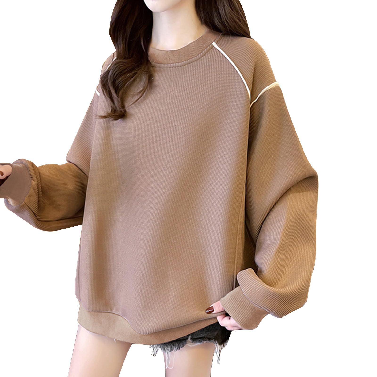 GénériqueWomen's Hooded Sweatshirt Blue Size by Mrs Huafu Chic and Comfortable Sweaters for Women Open Front Cardigan