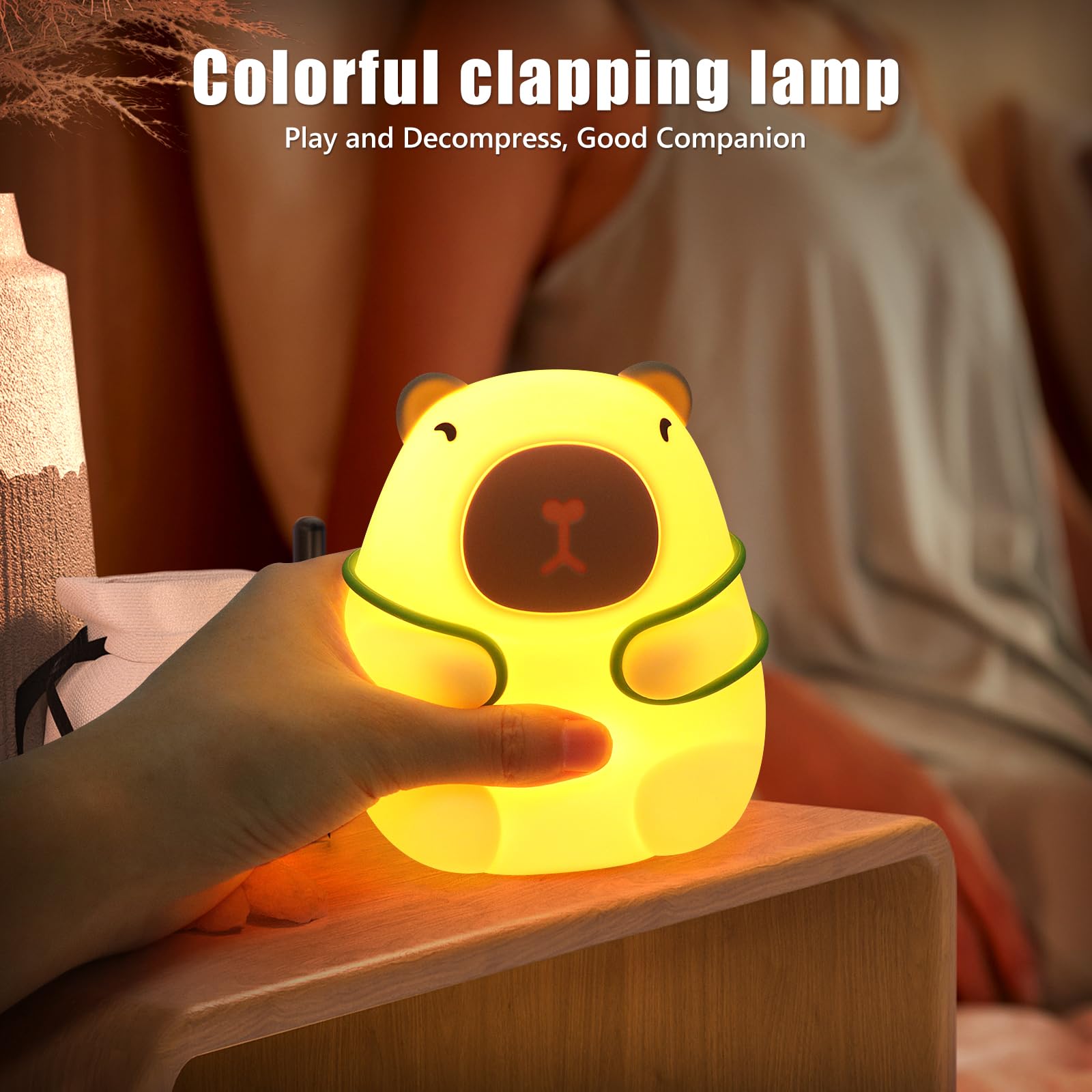 Capybara Lampara, Lámpara De Noche Táctil Capibara, Luz | Cuotas Sin Interés