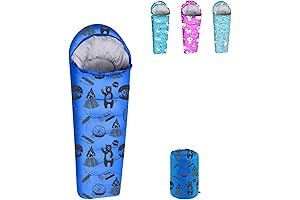 ANJ Outdoors Kids Sleeping Bag: Perfect for 32F-59F Adventures
