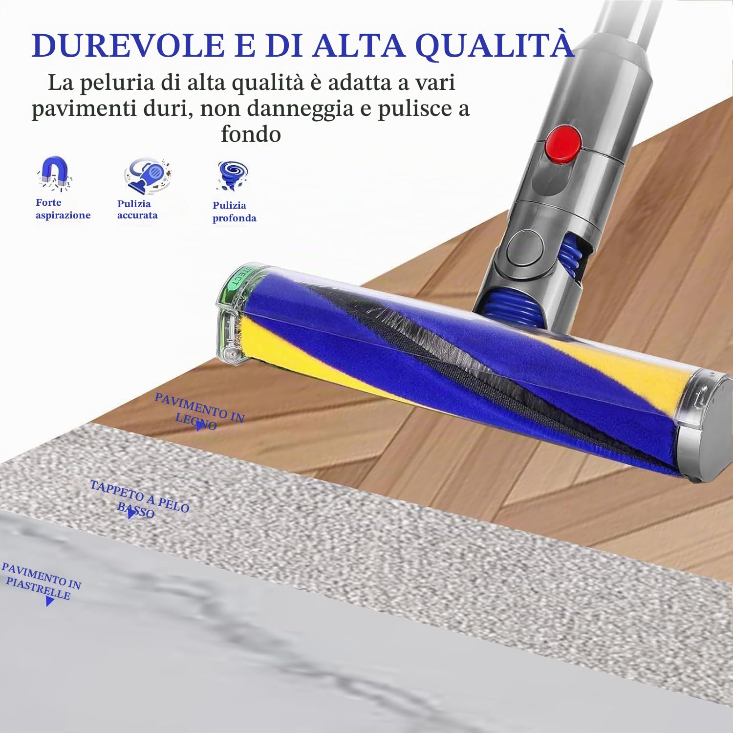 Rullo spazzola per aspirapolvere Dyson V15 Detect Slim Absolute Total Clean Extra Rotolo di ricambio per aspirapolvere Dyson V15 Detect Slim Absolute Total Clean Extra Roll Ricambi Bocchetta per