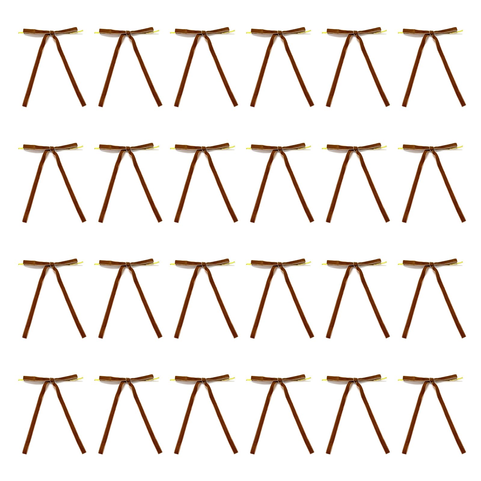 NVOQILIN 24pcs Flannel Ribbon Bowknots Hanging Ornament Perfect for Christmas Tree Decoration and Wedding or Party Arrangements Christmas Tree Decorations