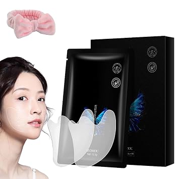 Face Nutrition Wrinkle Removal Lift Sticker,Face Lift Mask,Microcrystalline Nasolabial Folds Removal Mask,Hyaluronic Acid Microcrystalline Lifting Decree Patch 1box