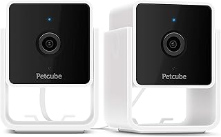 Petcube Pack of 2 Cam Indoor Wi-Fi Pet and Security Camera with Phone App, Pet Monitor with 2-Way Audio and Video, Night Vision, 1080p HD Video and Smart Alerts for Ultimate Home Security (2 Pack)