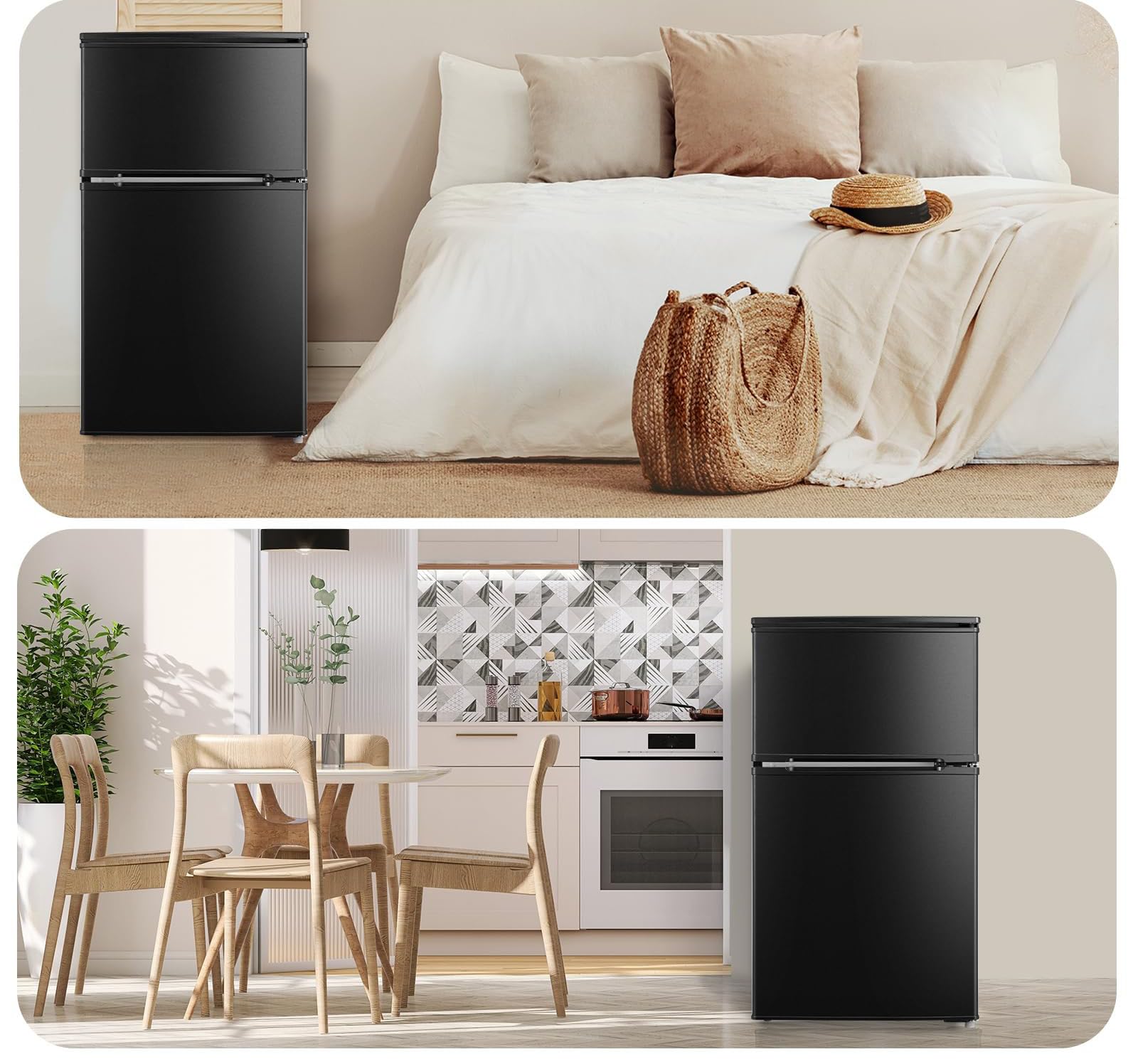 Amazon | 冷蔵庫 90L 幅47.8cm 2ドア 右開き コンパクト 耐熱天板