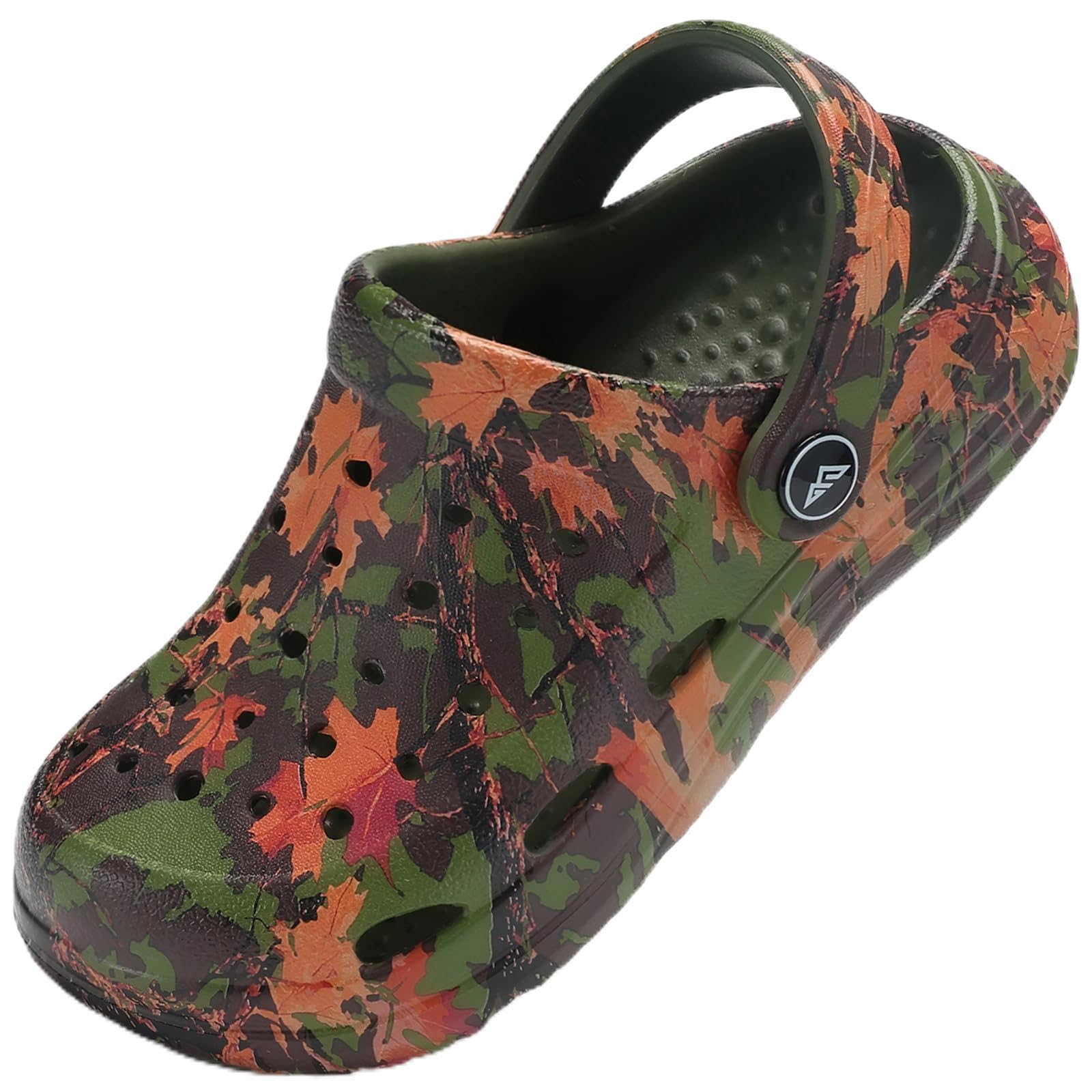 Kids Tie Dye Garden Clogs for Boys Girls | Lightweight Slip-On Water Shoes with Arch Support