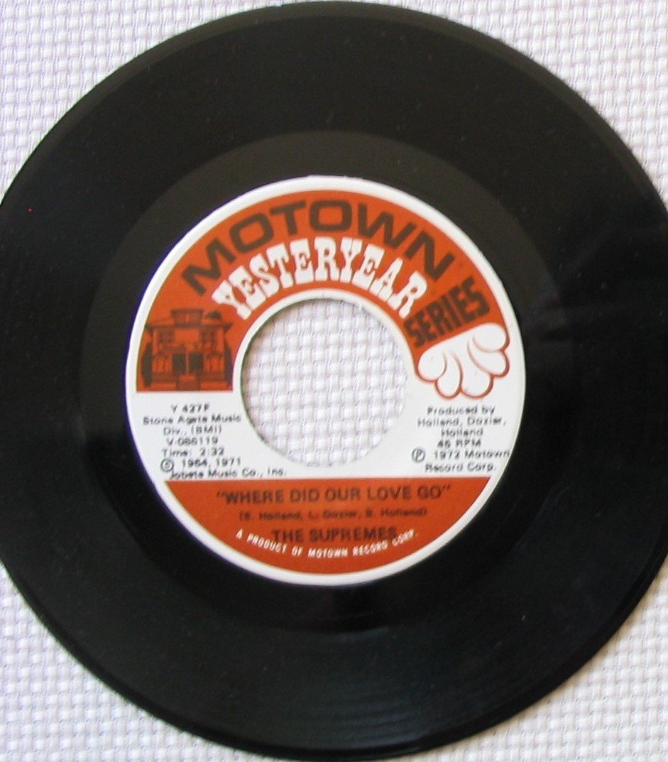 where did our love go / baby love 45 rpm single